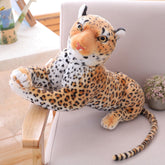 Peluche de leopardo y pantera gigante de 180 cm, tigre blanco y negro, suave, para niños